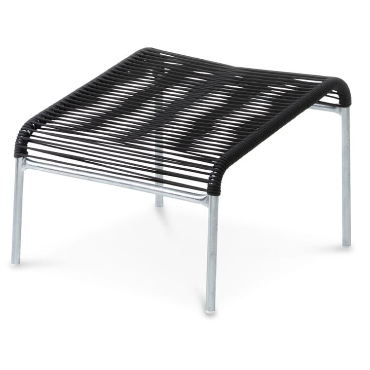 Tabouret de pied Säntis, galvanisé à chaud, Noir