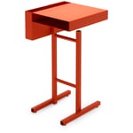 Sidebord Station RAL 2001 Rødorange
