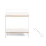 Table and wall desk Hegel RAL 9010 Pure white / White