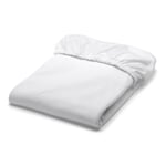 Sábana bajera elástica de jersey doble Blanco 140–160 × 200 cm