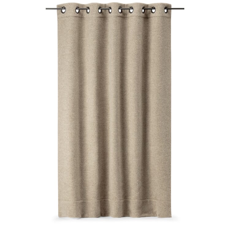 Wollen gordijn met thermische bescherming, Beige
