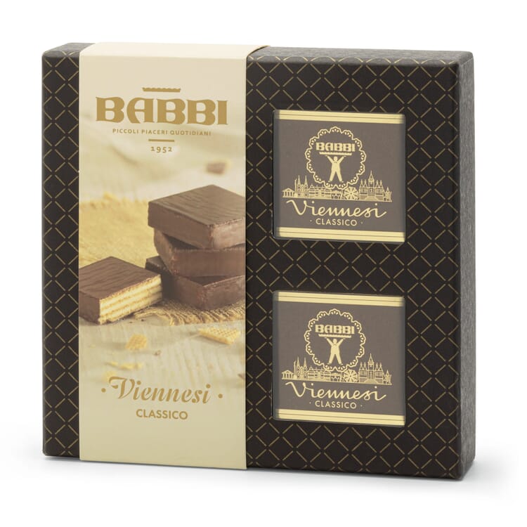 Biscotti di wafer viennesi con crema alla vaniglia