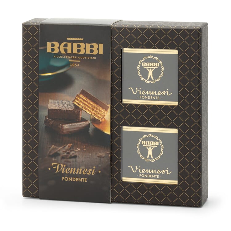 Galletas de barquillo Viennesi con crema de chocolate