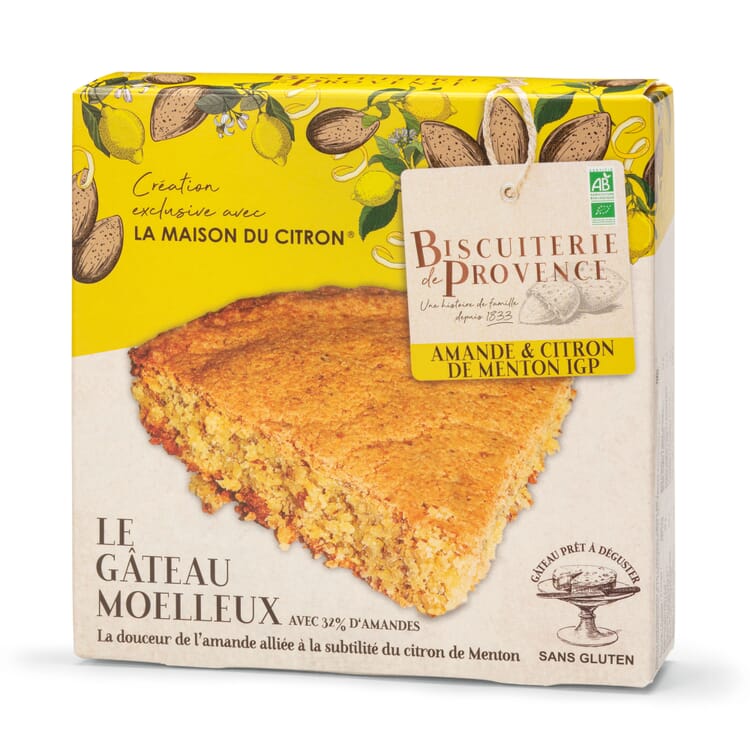 Tarta ecológica de almendras con limón