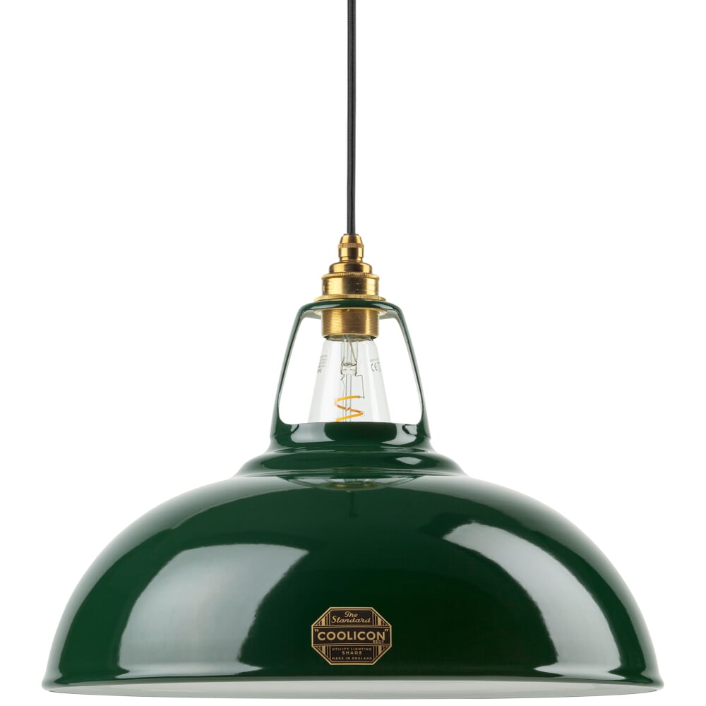 Coolicon pendant light enamel, Green | Manufactum