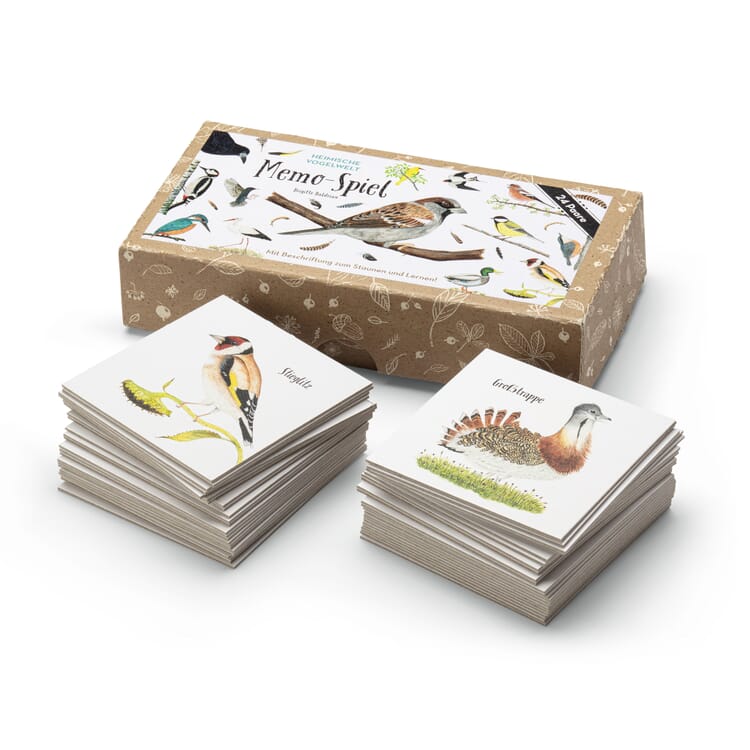 Jeu de mémoire, Oiseaux