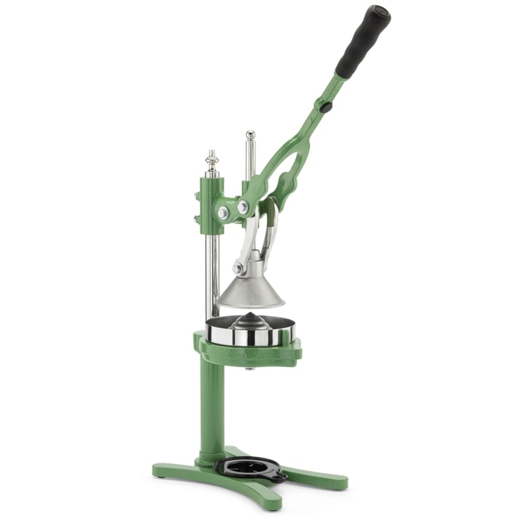 Hadarit lever citrus juicer with stainless steel pressing cone, Green