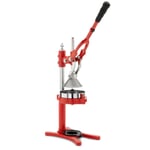 Spremiagrumi a leva Hadarit con cono di spremitura in acciaio inox Rosso