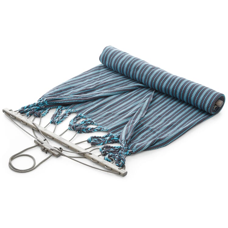 Double hammock cotton, Gray-turquoise