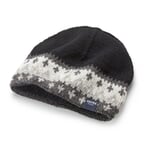 Damen-Beanie, Schwarz-Grau