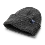 Unisex strikket hue i rib Anthracite