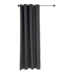 Heavy curtain carded yarn loden Height 220 cm Anthracite