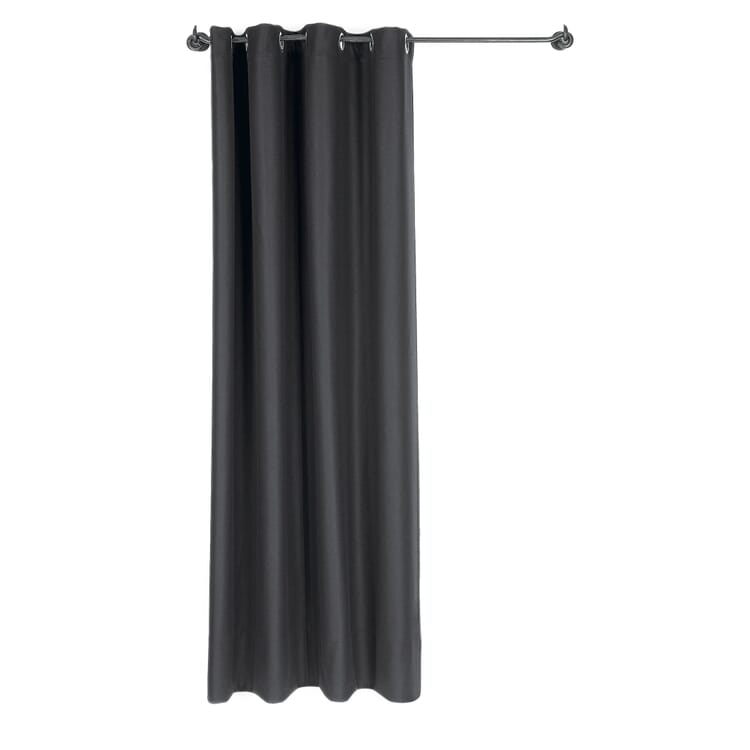 Rideau lourd en velours cardé, Anthracite