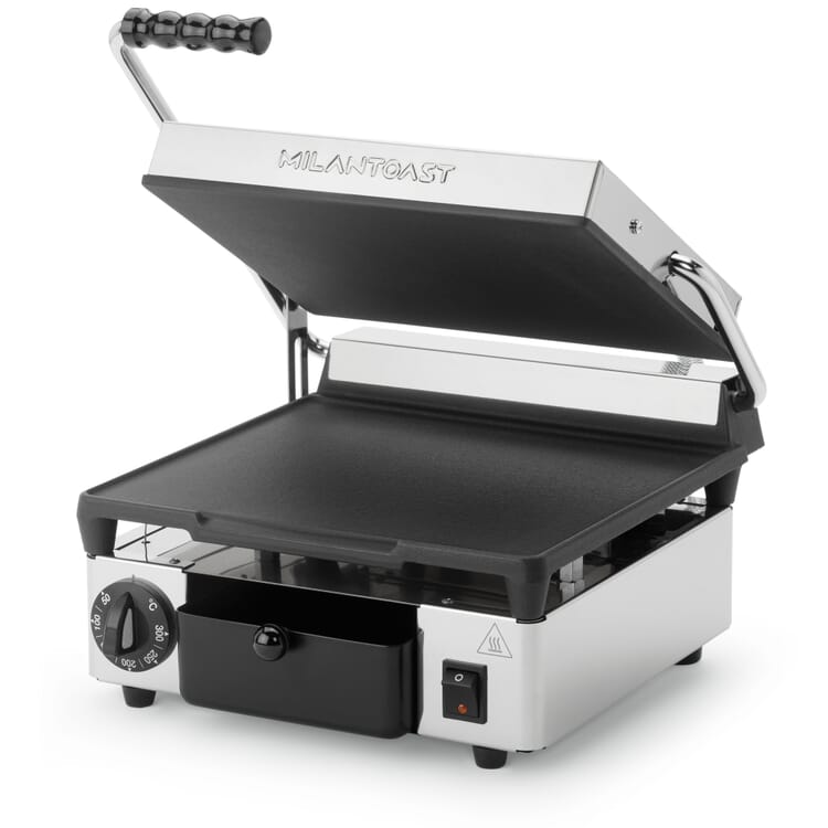 Contact grill electric, smooth on both sides
