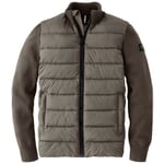 Veste en tricot matelassé pour hommes Olive
