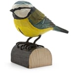 Blue tit lime wood hand-carved