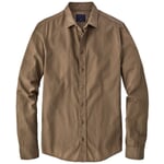 Camisa de algodón para hombre Marrón claro