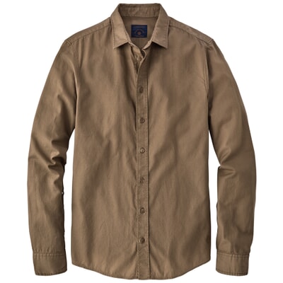 Mens cotton shirt, Light brown | Manufactum Mens cotton shirt, Light brown | Manufactum