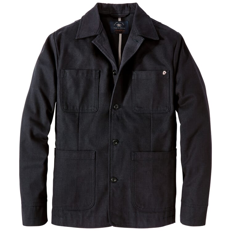 Men's jacket partially lined