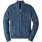 Men's cardigan with breast pocket Medium blue