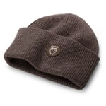 Women's knitted hat ribbed Brown