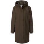 Abrigo softshell de mujer Marrón