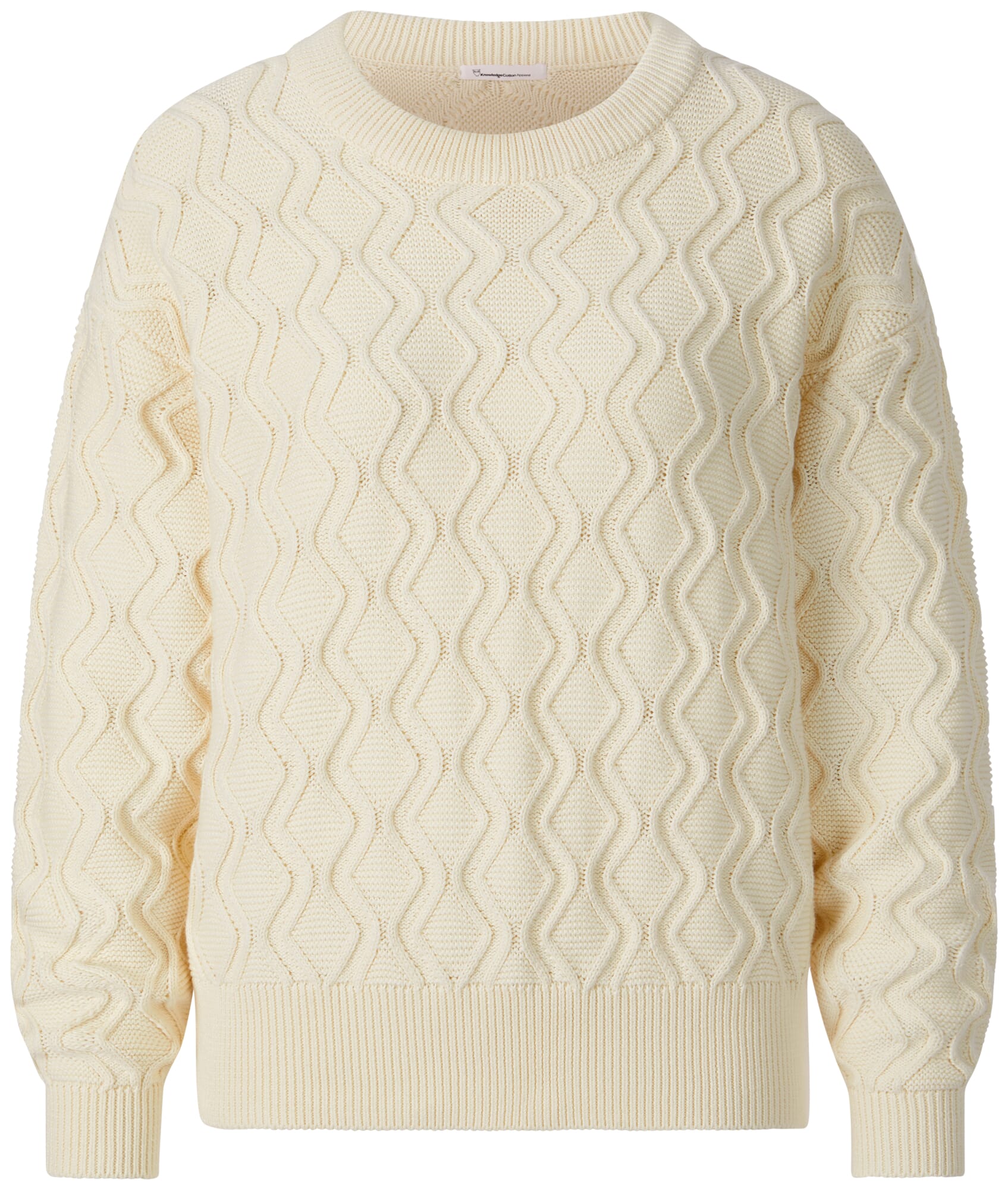 Women s sweater Salino pattern Cream Manufactum