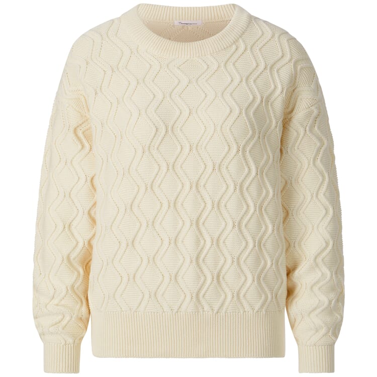 Women's sweater Salino pattern, Cream