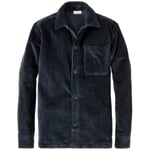 Veste-chemise homme en velours côtelé Bleu foncé