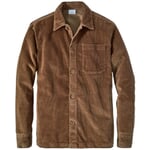 Veste-chemise homme en velours côtelé Marron moyen