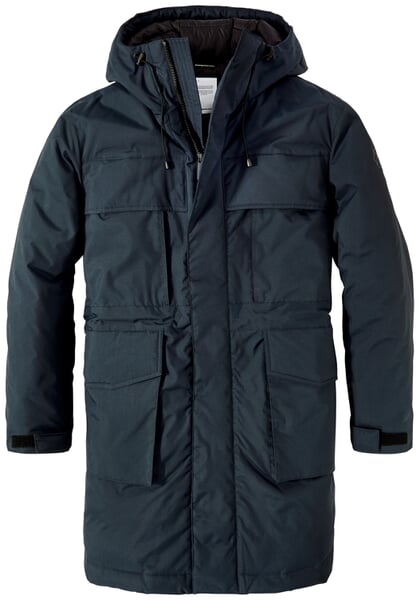 Manteau à capuche pour hommes Bleu foncé