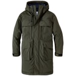 Abrigo con capucha para hombre Verde oscuro