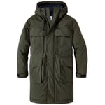 Men's hooded coat Dark green