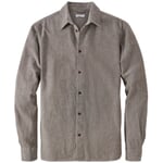 Camisa de sarga para hombre Marrón melange