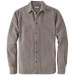 Men's twill shirt Brown melange