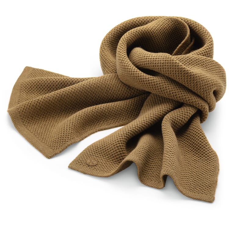 Ladies knitted scarf, Brown