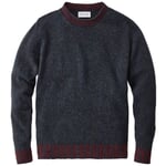 Mens Knit Sweater Black-Red