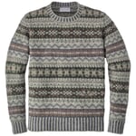 Men sweater patterned Light gray