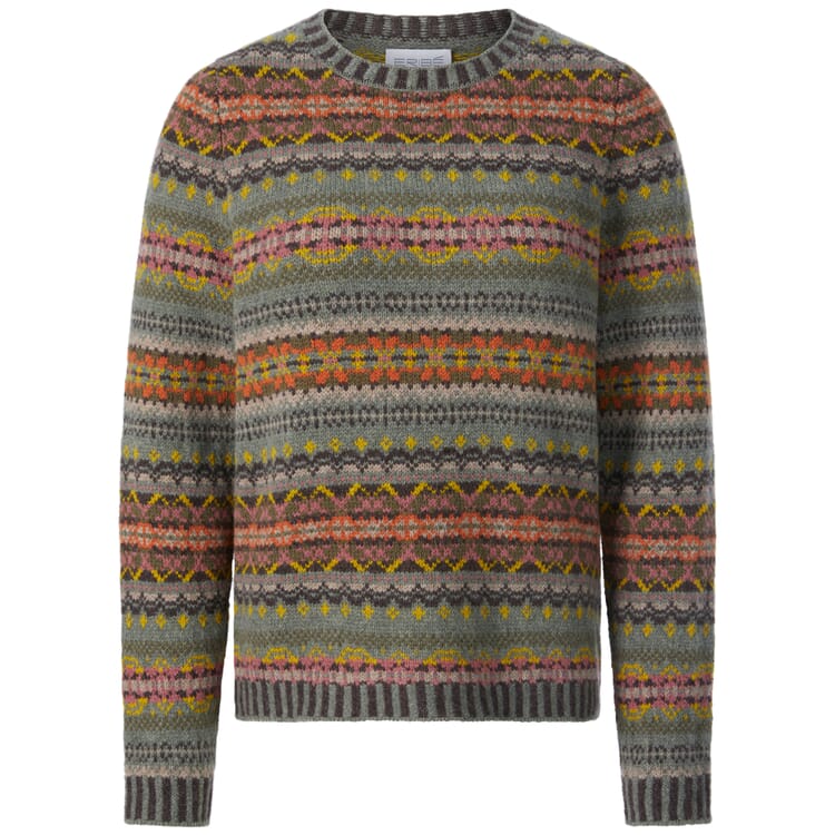 Ladies sweater lambswool, Multicolor