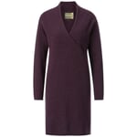 Damen-Strickkleid Aubergine