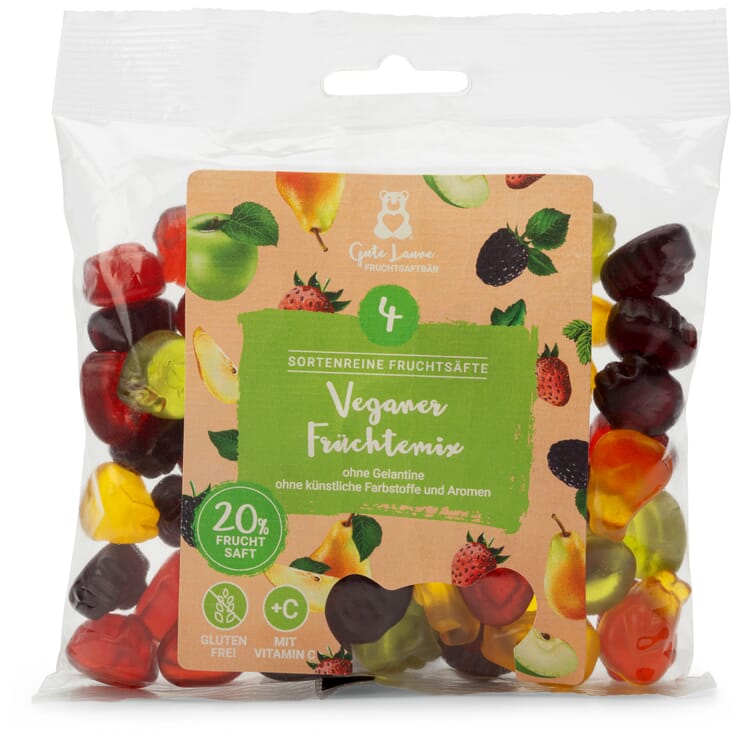 Mélange de fruits végétalien