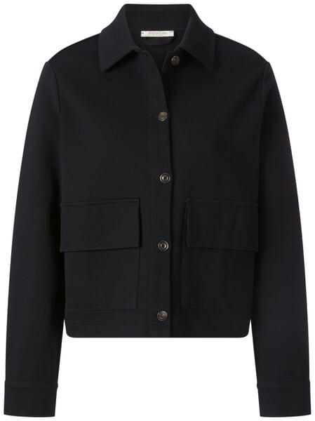 Damejakke i Heavy Jersey Sort