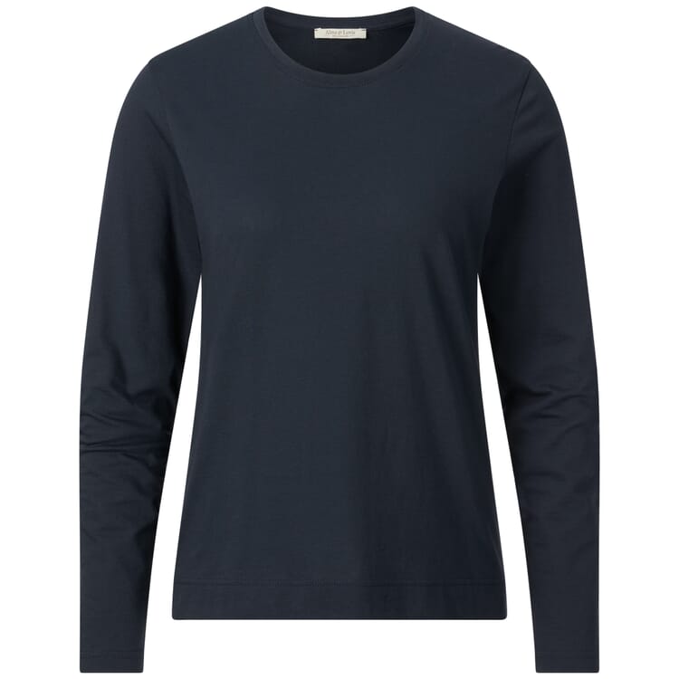 T-shirt à manches longues pour femmes, Bleu foncé