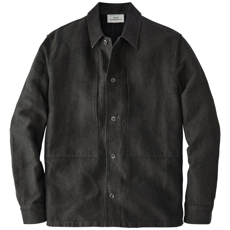 Giacca camicia da uomo, Antracite