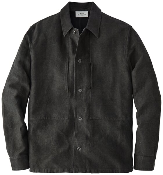 Herren-Hemdjacke Anthrazit