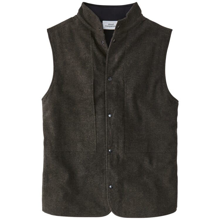 Gilet en flanelle pour hommes, Marron