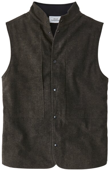 Herren-Flanellweste Braun