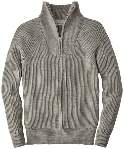 Herren-Stricktroyer Graumelange