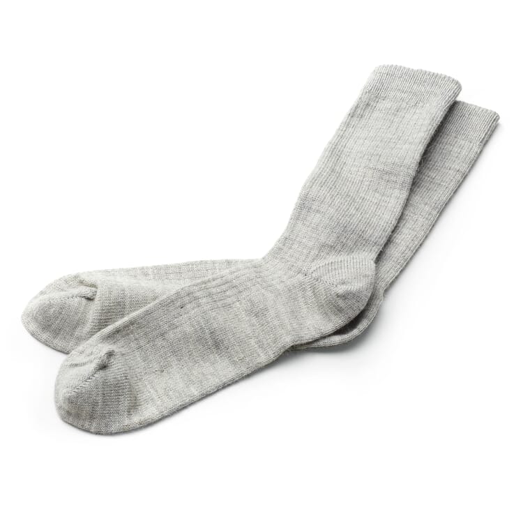 Men wool sock, Grey melange