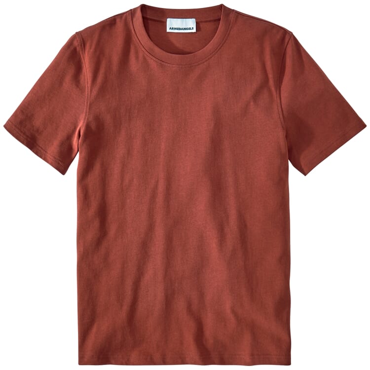 T-shirt homme en coton, Marron rouge